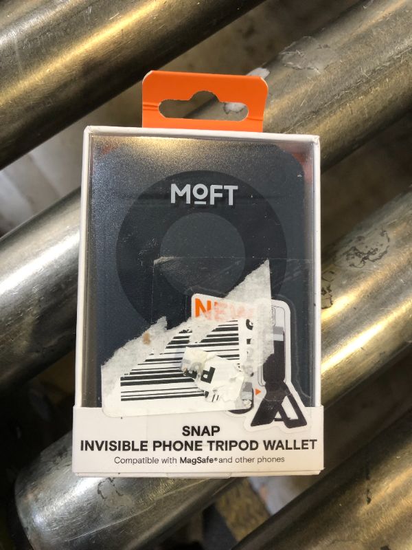 Photo 1 of MOFT Phone Tripod Wallet, 3 in 1 Phone Stand, NFC-Supported Magnetic Phone Wallet, MOVAS Vegan Leather Adjustable Card Holder, Navy Blue