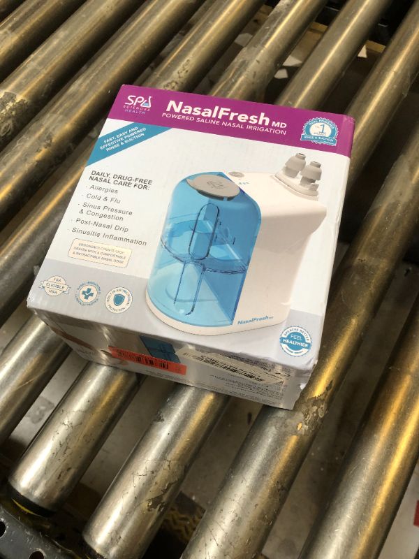Photo 1 of NASALFRESH MD - Dual Powered Nasal Irrigation System Nasal Rinse and Wash - Sinus Decongestant Relief System w/ 30 Saline Packets - Rechargeable - Snoring Remedy