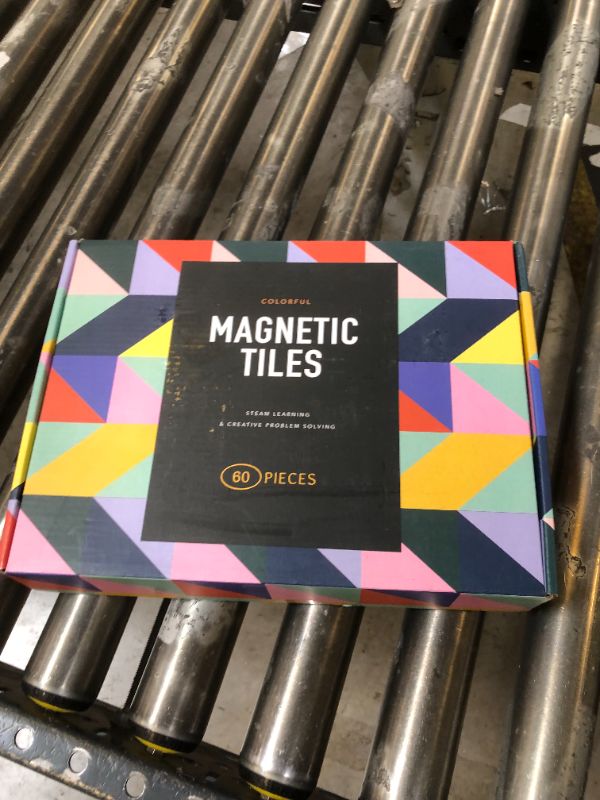 Photo 1 of PLAYVIBE Magnetic Tiles 60 Pcs - 3D Magnet Toys for Kids 3+, Building Blocks for STEM Learning, Kids Games, Magnetic Blocks Tile Toy - Learning Toddler Toys, Home & Classroom Must Haves, Boy and Girl