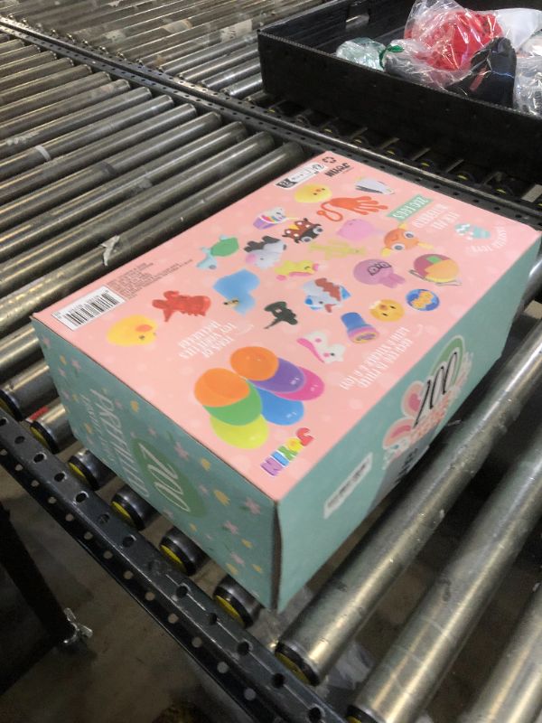Photo 1 of JOYIN 200 Pcs Prefilled Easter Eggs with Toys Plus Stickers, Filled with Assorted Toys for Kids Boys Girls Easter Eggs Hunt, Basket Stuffers Fillers, Party Favor