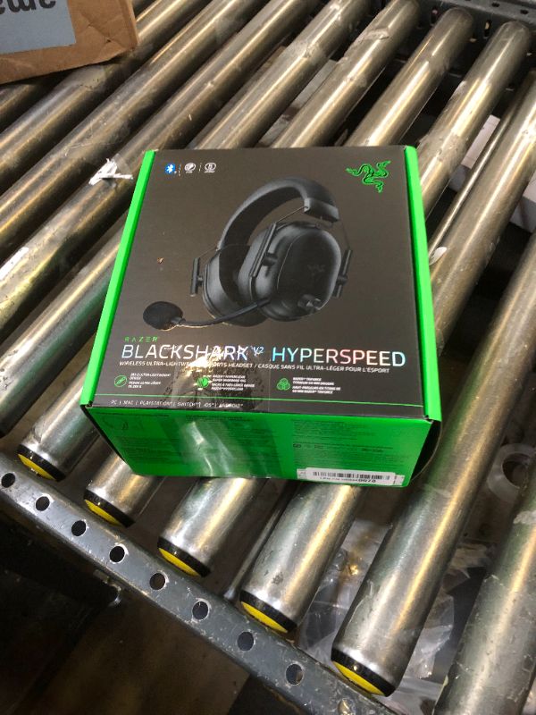 Photo 1 of Razer BlackShark V2 HyperSpeed Wireless Gaming Headset: 280g Lightweight - THX Spatial Audio - Bendable Mic - 50mm Drivers - 2.4GHz, Bluetooth or USB - 70 Hr Battery w/USB Type C Charging - Black
