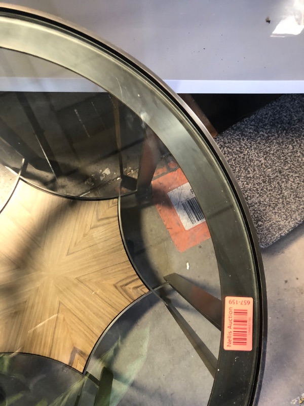 Photo 1 of minor scratches/ chip marks
Luxury Designer Octogon Base Side Table (Ascaya Clubhouse)
