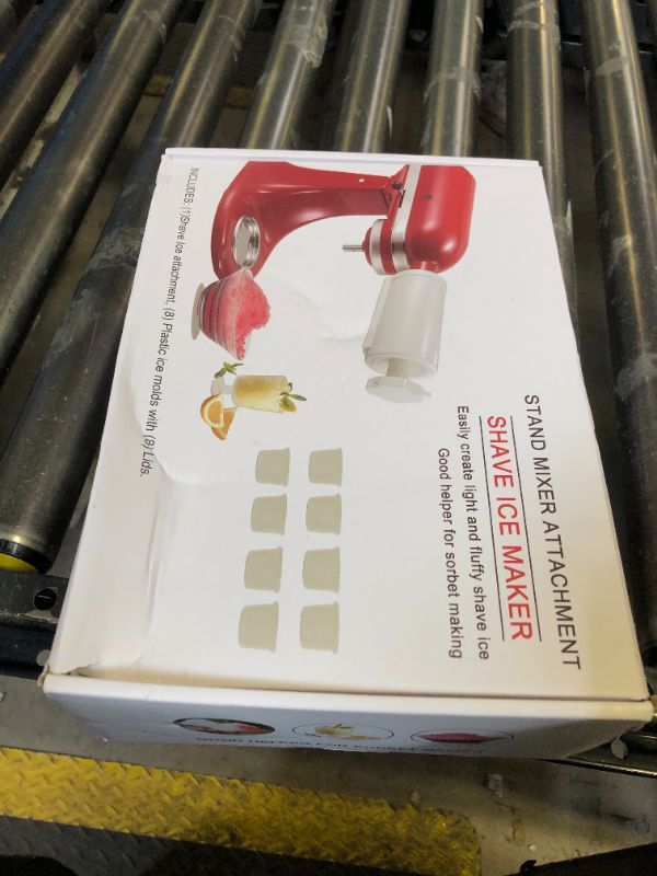 Photo 1 of Shave Ice Attachment for KitchenAid Stand Mixers with 8 Ice mold, Ice Shaver Attachment, Snow Cone Attachment/Maker (Machine/Mixer Not Included)