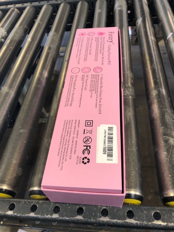 Photo 1 of FARERY Long Barrel Curling Iron 1 1/4 inch, 1.25 Inch Curling Iron for Thin Hair, Infused Argan Oil & Keratin, 11 Adjustable Temp, Include Clips & Silicone Pad, Pink