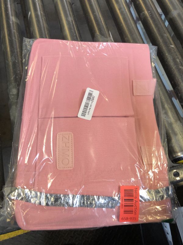 Photo 1 of ZHMO Large Canvas Tote Bag for Women With Pockets,Pink Womens Crossbody Purse Handbags Totes Bags Work Laptop Book Bag Shoulder Travel Messenger Beach Bag for Nurse Teacher College Church Office Gift