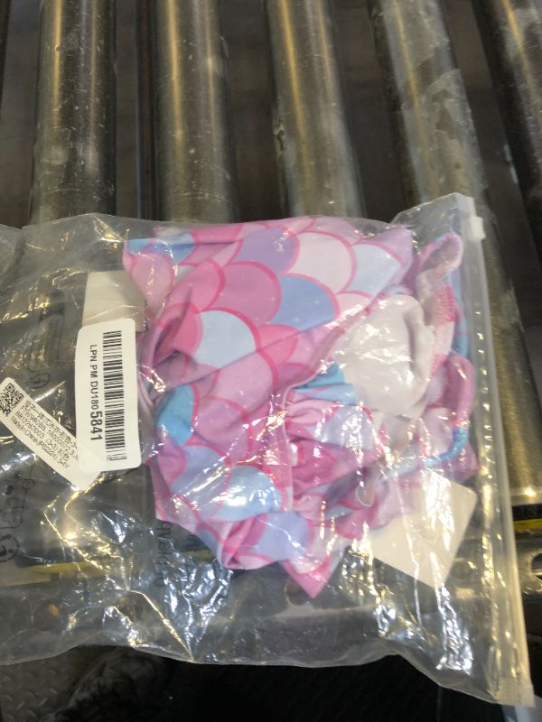 Photo 1 of Toddler Mermaid Bathing Suit Girl Zipper Rash Guard Swimwear Long Sleeve Ruffle Swimsuits with UPF 50+ Sun Protection 4t 5t Swimsuit Girl