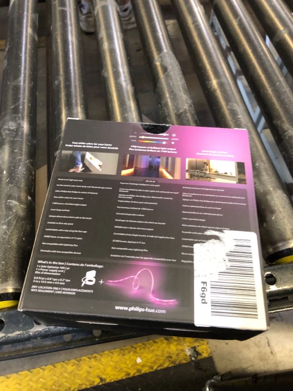 Photo 1 of Philips Hue Indoor 10 Ft Smart LED Solo lightstrip Base Kit - 1 Pack - Control with Hue App - Compatible with Alexa, Google Assistant and Apple HomeKit