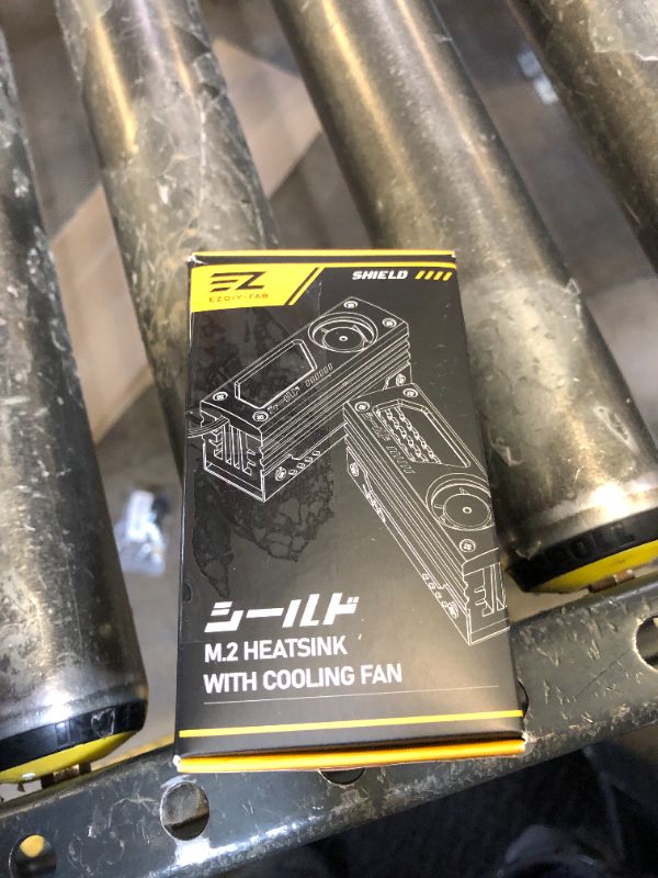 Photo 1 of EZDIY-FAB Shield ARGB M.2 SSD Heatsink with Build-in 20mm PWM Fan, Premium Aluminum Design,5V 3-Pin ARGB Sync, High-Performance SSD Cooler for M.2 2280-Black-1 Pack