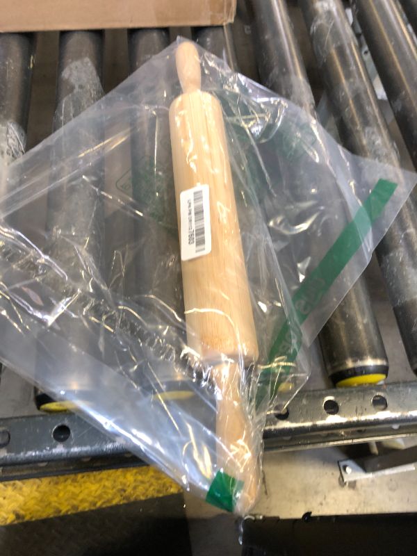 Photo 1 of 17.5 inch Wooden Rolling Pin for Baking - Long Dough Roller for All Baking Needs