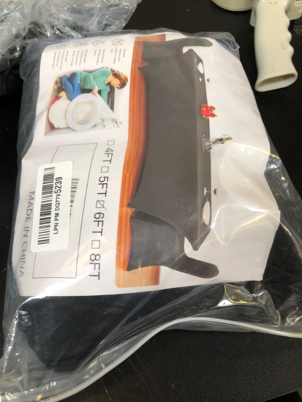 Photo 1 of Obstal 6ft Stretch Black Spandex Table Cloth for Standard Folding Tables - 2 Pack Universal Rectangular Fitted Tablecloth Protector for Wedding, Trade Show, Vendor Stand