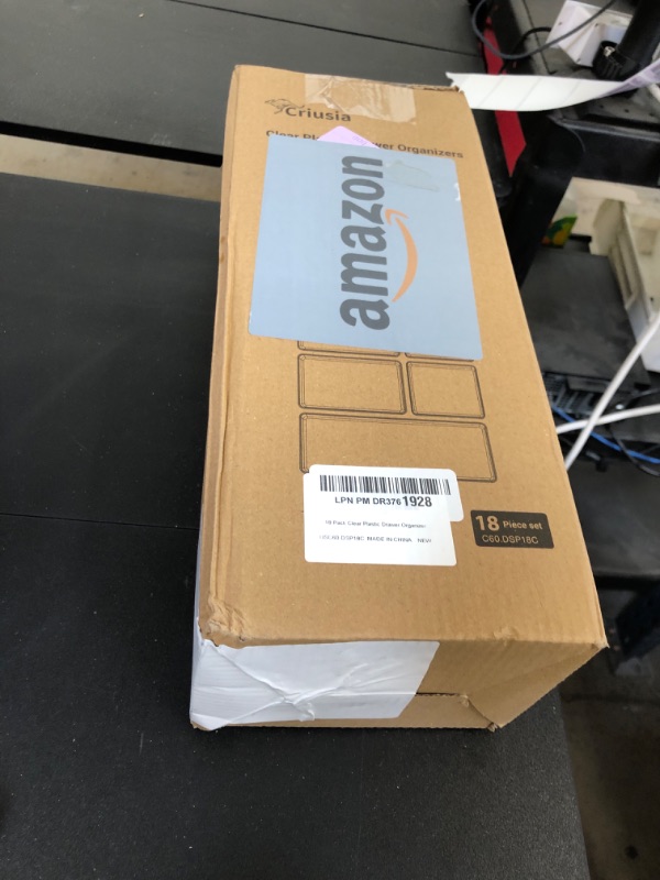 Photo 1 of Criusia Drawer Organizer, 18 Pack Large Clear Plastic Kitchen Drawer Organizers Set, 6 Size Versatile Bathroom and Vanity Drawer Organizer Trays, Storage Bins for Makeup, Bedroom, Kitchen Utensils