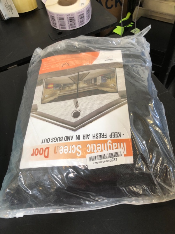 Photo 1 of LIAMST Garage Door Screen 16 * 10FT?2 Car Garage Doors- Reinforced Fiberglass Door Screen,Stronger High Energy Magnets ?Magnetic Screen Door