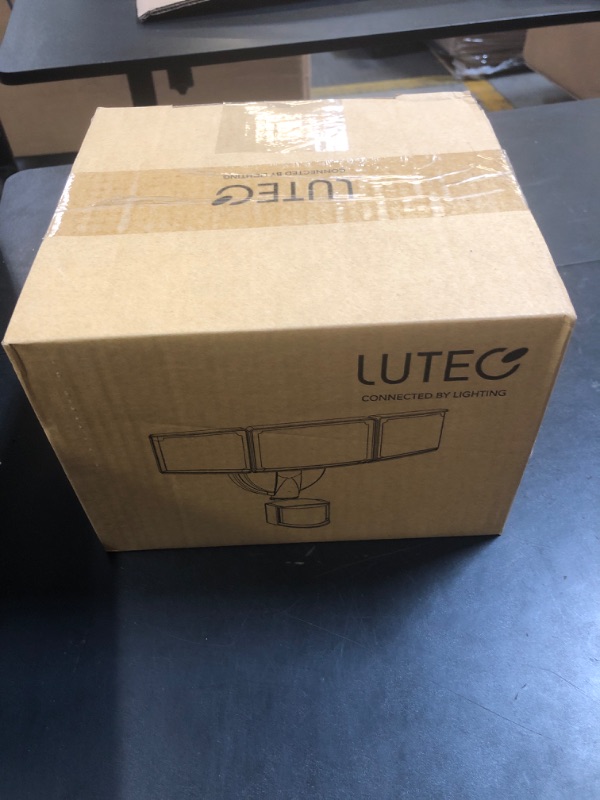Photo 1 of LUTEC 72W 7500LM LED Security Lights Motion Sensor Light Outdoor, 5000K Daylight, IP65 Waterproof, Dusk to Dawn, 3-Head Motion Detected Flood Light for Garage, Yard, Porch(White)
