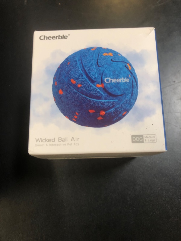 Photo 1 of ?New Material?Cheerble Smart Interactive Dog Toy, Wicked Ball AIR, Automatic Moving, Bouncing, and Rotating Ball, E-TPU Material, IPX7 Waterproof Rating, Active Rolling Ball for Medium and Large Dogs