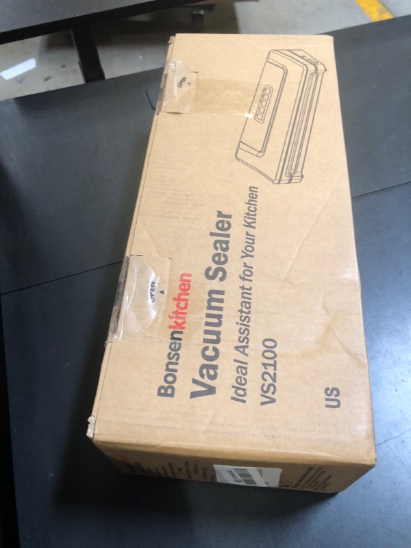 Photo 1 of [Updated 2025] Bonsenkitchen Vacuum Sealer Machine + 5 Vacuum Bags, Fast-Compact/Multi-Functional Food Vacuum Sealer with External Vacuum System, Silver