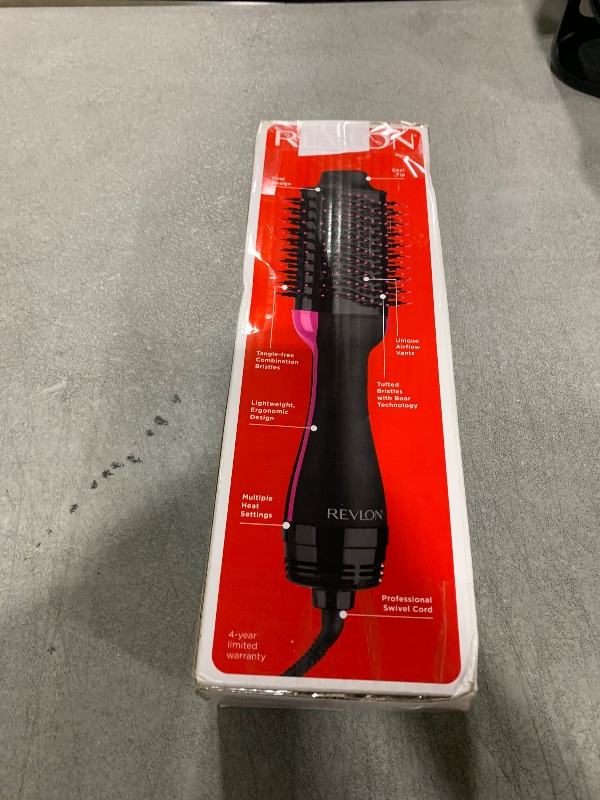 Photo 1 of REVLON One-Step Volumizer Hair Dryer and Styler with Improved Motor – Easy Salon-Style Blowouts – Less Frizz, More Shine, and Reduced Heat Damage, for all Hair Types and Lengths (Black)