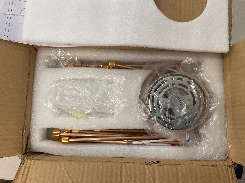 Photo 3 of Liudefa 32 Inch 18 Lights LED Ceiling Light Fixture,Modern Ceiling Lights Flush Mount Chandelier Gold Indoor Lighting for Living Room,Bedroom,4000K 18W+12W Firework Deco Close to Ceiling Light