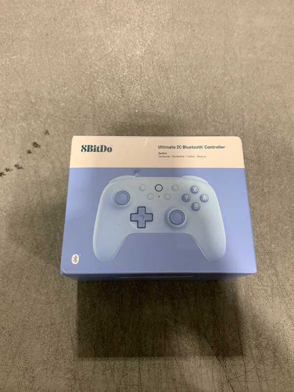 Photo 1 of 8BitDo Ultimate 2C Bluetooth Controller for Switch/Switch 2, Wireless Controller with 6-Axis Motion Control, Rumble Vibration, Refined D-Pad and Bumpers, and Hall Effect Joysticks (Blue)