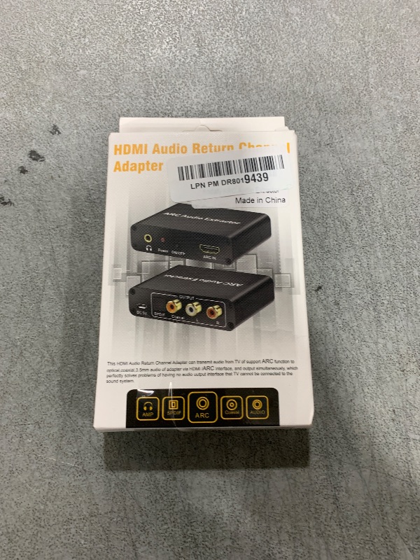 Photo 1 of Aodafy HDMI ARC Audio Extractor, HDMI ARC to Optical RCA Audio Adapter, for TV to Sound bar Sound System Speaker Amplifier