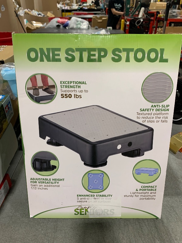 Photo 1 of Small Step Stools for Adults - Small Mobility Aid for Seniors - Portable Heavy Duty Plastic Step Platform & Bed Steps for High Beds for Adults - Assist Device for Kitchen Bathroom Toilet - Kids Stool