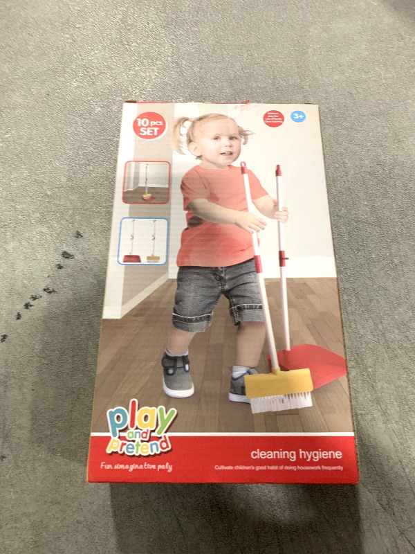 Photo 1 of LIMIROLER Kids Cleaning Toy Set Toddlers Broom 2 Pcs - Kids Broom and Dust Pan Set for Pretend Play, Cleaning Toys Gift for Toddlers Girls Boys Age 3-6 Years Old