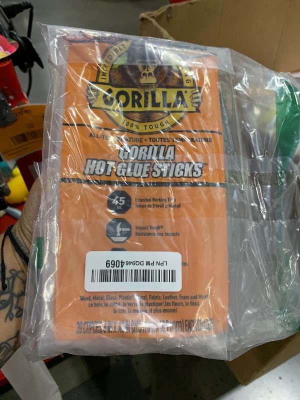 Photo 1 of Gorilla High Strength Hot Glue Sticks 4.43 oz.