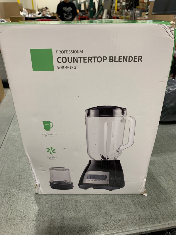Photo 1 of SHARDOR Blenders for Smoothies, 52 Oz Glass Jar Smoothie Blender, Countertop Blender & Grinder Combo, 9 Functions with 5 speeds for Shakes, Puree, Crush Ice, and Chop, Max 700W