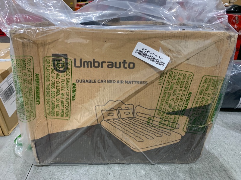 Photo 1 of Umbrauto Car Air Mattress Bed: Inflatable SUV Camping Sleeping Pad for Truck Back Seat with Pump & Pillows, Blow Up Backseat Car Mattress for Van Rear Seat