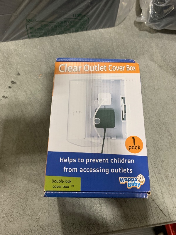 Photo 1 of Clear Outlet Cover Box [Patented] Double Lock for Much Better Toddler Proofing, Easier Operation, Simple 3 Step Install with Included Screws. Provides Extra Space Inside for Plugs