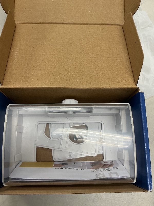 Photo 1 of Clear Outlet Cover Box [Patented] Double Lock for Much Better Toddler Proofing, Easier Operation, Simple 3 Step Install with Included Screws. Provides Extra Space Inside for Plugs