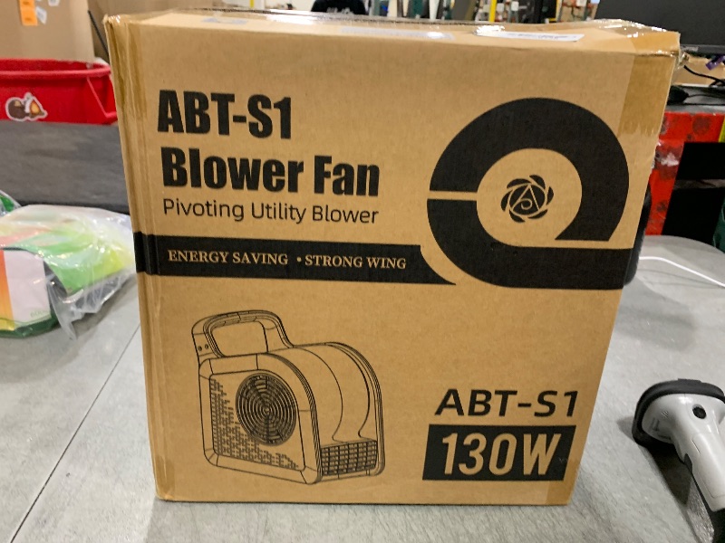 Photo 1 of Huilynsen High Velocity 355 CFM Air Mover Carpet Drying Fan for Job Site and Home, Floor Drying Fan for Cooling, 3 Speeds Portable Utility Fans for Garage Patios and Shop Orange