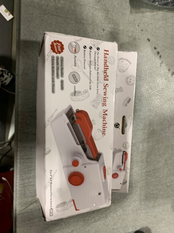 Photo 1 of Handheld Sewing Machine, Quick Sew Mini Portable Electric Sewing Machine, Easy To Use For Beginners Adults Sewing Clothes, Family Travel, DIY