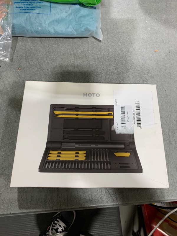 Photo 1 of HOTO Electric Precision Screwdriver Set, 48 in 1 Electronics Tool Kit, Magnetic Bits & Box, LED Light & 2 Torque Settings, Mini Screwdriver Set for Eyeglasses, Watches, Phones, Laptops, Cameras Repair
