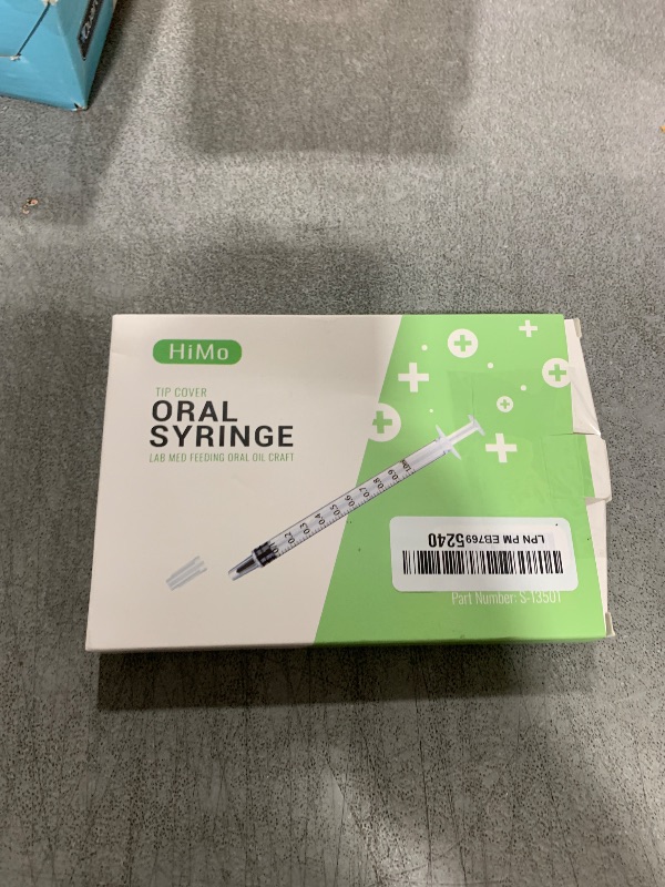 Photo 1 of 20 Pack 1ml Syringe with Cap for Liquid, 1cc Plastic Small Syringes with Cover, Non-Sterile, No Needle