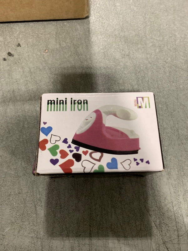 Photo 1 of Mini Iron for Crafting – Black Mini Craft Iron for Patches, Sewing & Quilting with Ceramic Heating Plate & Long 60" Cord – Quick Heat-Up, Design for Easy Use on Small Tight Areas & DIY Projects