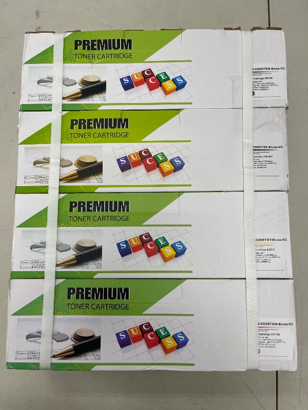 Photo 1 of PACK OF 4 PREMIUM TONER CARTRIDGES (SEE PHOTOS FOR COMPATABILITY)
