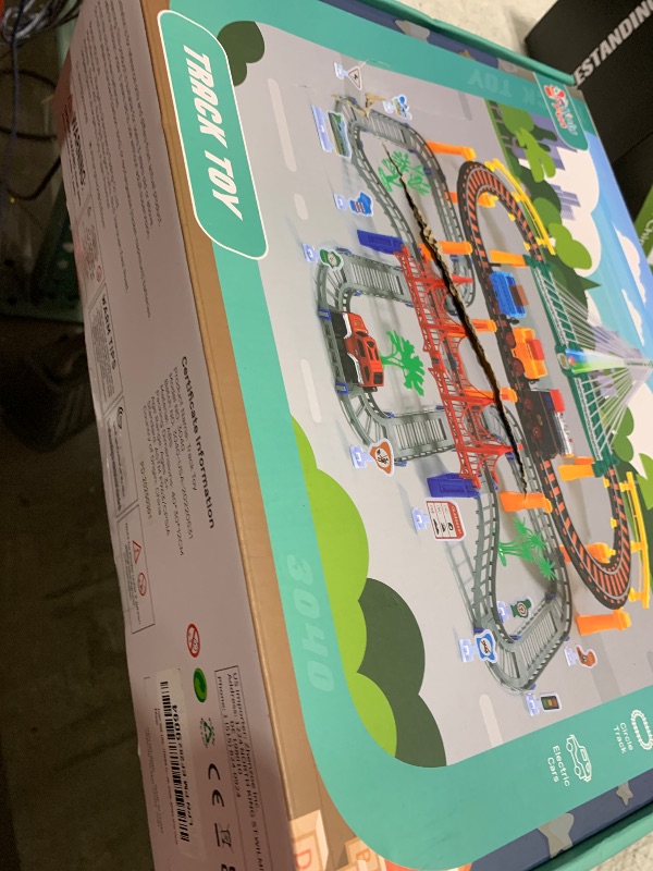 Photo 1 of Toddler Train Set Toy, Electric Train Track Playset for 3 4 5 Years Old Kids, Boys and Girls