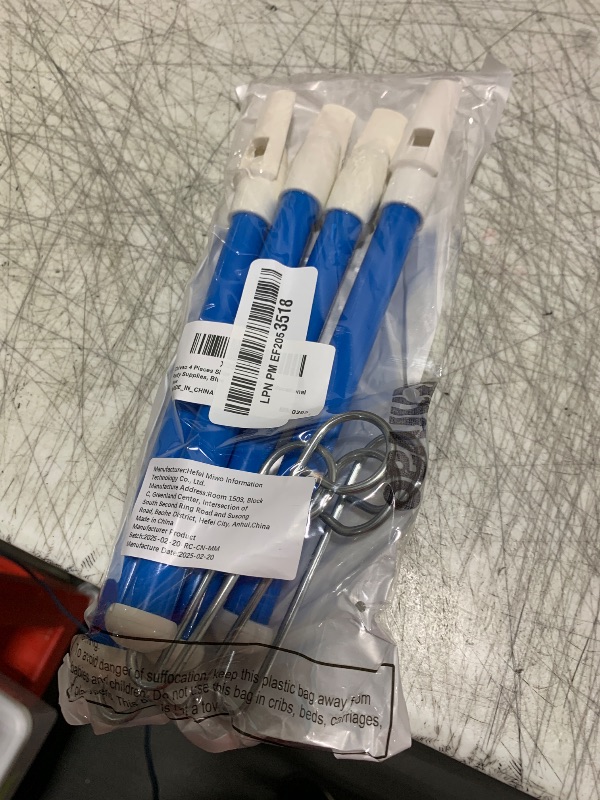 Photo 1 of Chivao 4 Pieces Slide Whistle Kids Adult Instrument Musical Instrument Slide Whistle Party Favors for Parent Child Games Birthday Educational Party Supplies, Blue