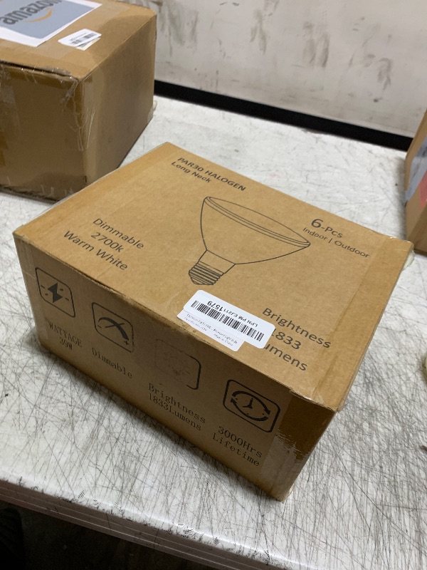 Photo 1 of Lachesan Par30 39W Long Neck Halogen Flood Light Bulbs 6pcs, 120V 2700K Warm White Dimmable High Brightness, E26 Base, Great for Accent Lighting, Tracking Light, Recessed Light Bulb