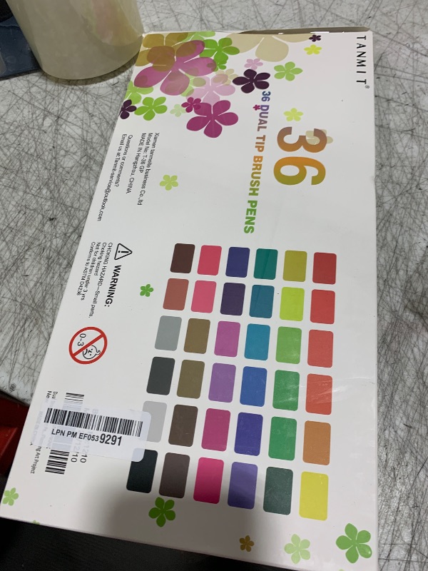 Photo 1 of Dual Brush Marker Pens for Coloring Books, Tanmit Fine Tip Coloring Marker & Brush Pen Set for Journaling Note Taking Writing Planning Art Project
