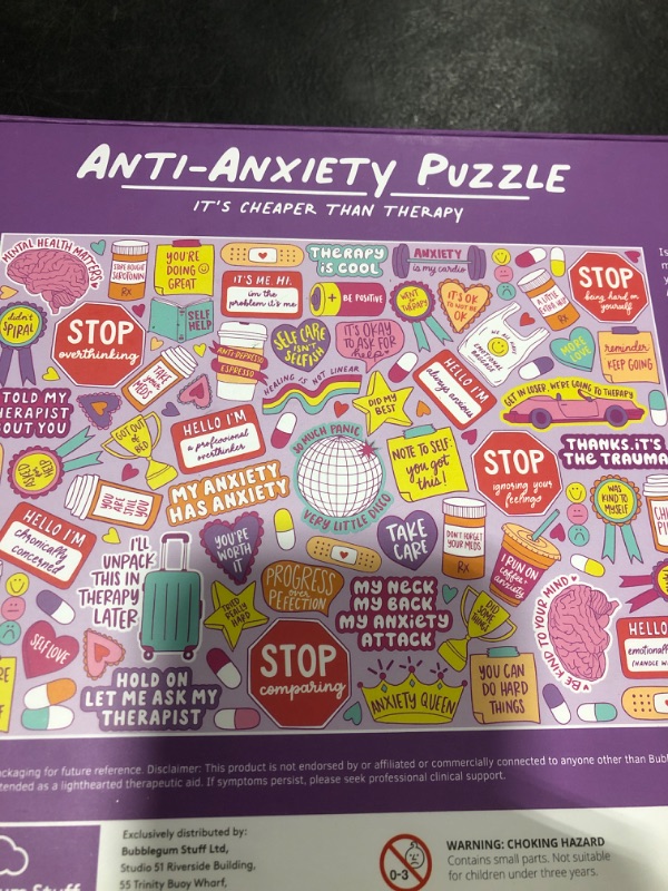 Photo 1 of Anti-Anxiety Puzzle - 1000-Pieces Of Medidative Creativity - Unwind Your Mind - Unleash Your Cognitive Skills - It’s Cheaper Than Therapy!
