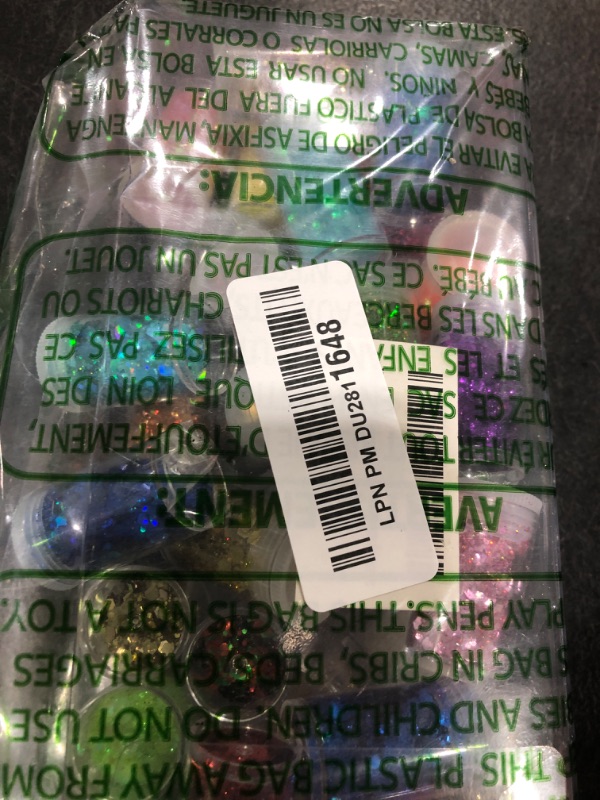 Photo 1 of Holographic Chunky Glitter, Set of 36 Colors Craft Glitter Sparkle Sequins, Cosmetic Glitter Flake for Epoxy Resin, Body, Face, Eye, Nail Arts, Slime Making, Wedding Festival Party Decoration