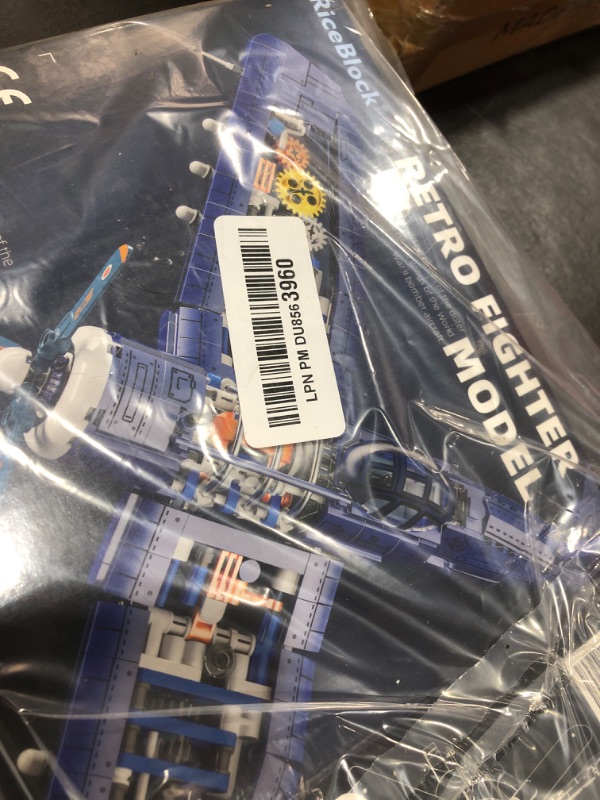 Photo 1 of RiceBlock Military F4U Plane Building Sets, Ideal Holiday New Year Gift, Great Army Airplane Aircraft Model for Boys Kids,867 Pieces