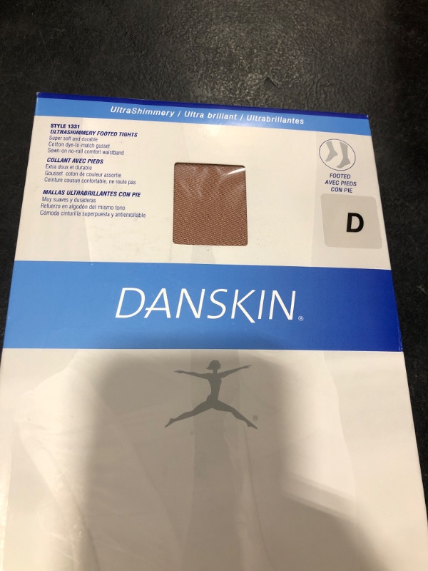 Photo 1 of Danskin Women's Shimmery Footed Tights, Toast, D