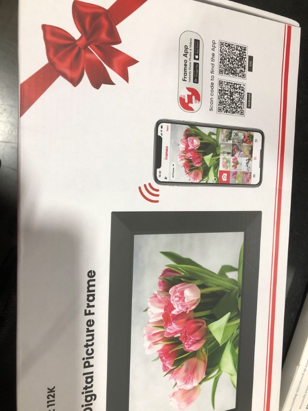 Photo 1 of Frameo 10.1 Inch WiFi Digital Picture Frame, Smart Cloud Electronic Photo Frame with HD IPS Touch Screen Slideshow 32GB Memory Auto-Rotate Wall Mount, Share Photos/Videos from Phone by Frameo App