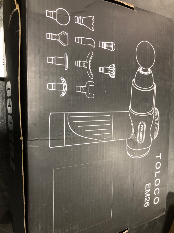 Photo 1 of TOLOCO Massage Gun, Deep Tissue Back Massage for Athletes for Pain Relief, Percussion Massager with 10 Massages Heads & Silent Brushless Motor, Gifts for Fathers Day, Black