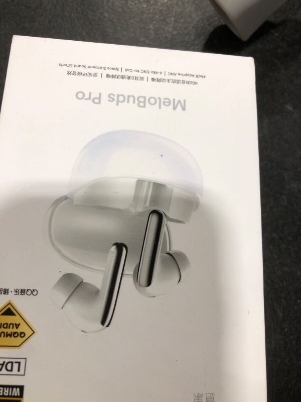 Photo 1 of QCY MeloBuds Pro Aadptive Hybrid Active Noise Cancelling Wireless Earbuds, Reduce Noise by Up to 99%, Bluetooth 5.3 Wireless LDAC Hi-Res Audio, 34H Playtime, Comfortable Fit, Custom EQ via App