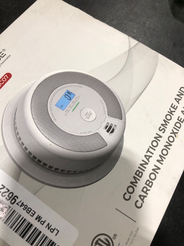 Photo 1 of X-Sense 10-Year Battery Combination Smoke Carbon Monoxide Alarm Detector with Large LCD Display (Standalone Model)