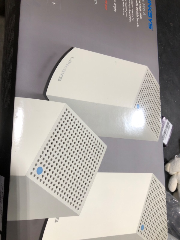 Photo 1 of Linksys Atlas Pro 6 WiFi Router - AX5400 WiFi 6 Router - Dual-Band Mesh WiFi System -WiFi 6 Mesh Routers for Wireless Internet-Mesh Wireless Router - Connect 90+ Devices, 8,100 sq ft,MX5503 3-Pk,White