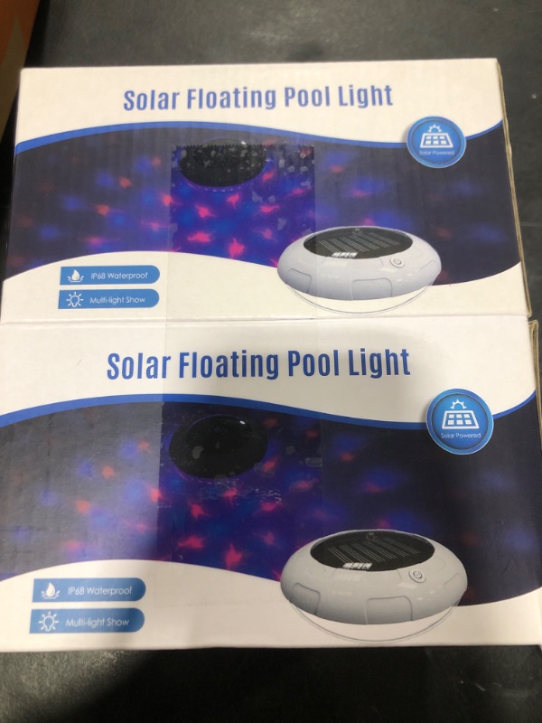 Photo 1 of Goallim Floating Pool Lights Fish Light Show, 6.5 Inch Dynamic Color Changing Fish Solar Pool Lights that Float Auto Glow in the Dark, IP68 Waterproof & Fixable Floating Light for Pools Party Decor(2)